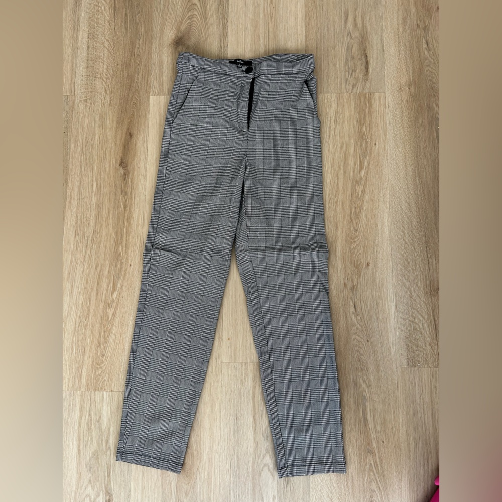 Checkered dress pants
